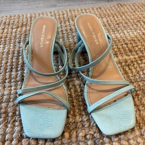 Marc Fisher Women's Light Green Strappy Heels